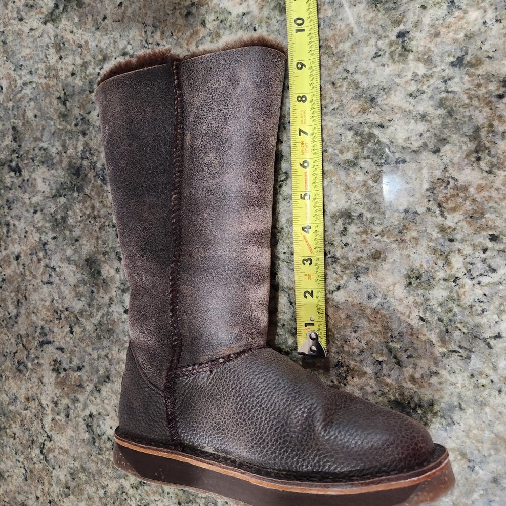 EMU Rare Ashby Australian Sheepskin Boots Chocolate Brown Size 6 W10546 - Picture 11 of 14